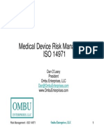Medical Device Risk Management - IsO 14971