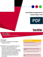 医疗影像设备China Medical Imaging Device Industry Report 2010