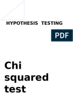 Chi Squared Test