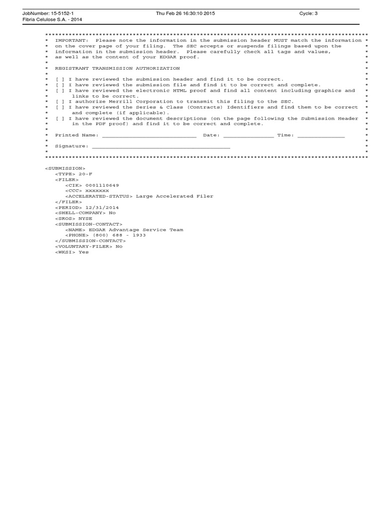 20-F Form | PDF