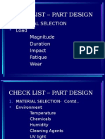 Check List - Part Design