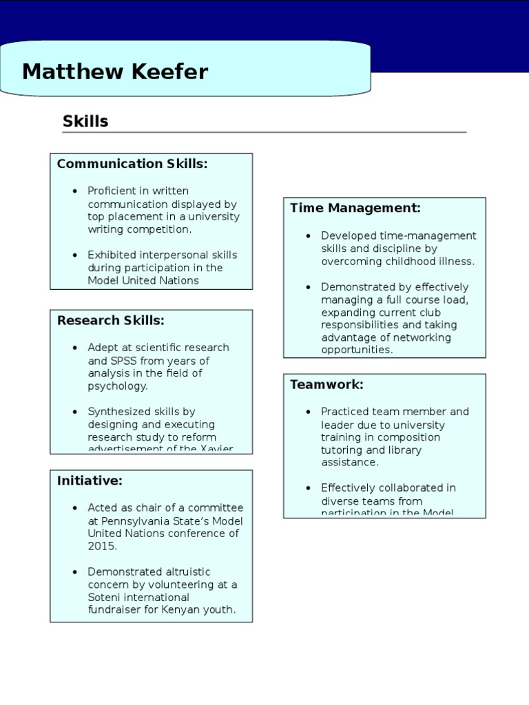 Career Skill Web | PDF
