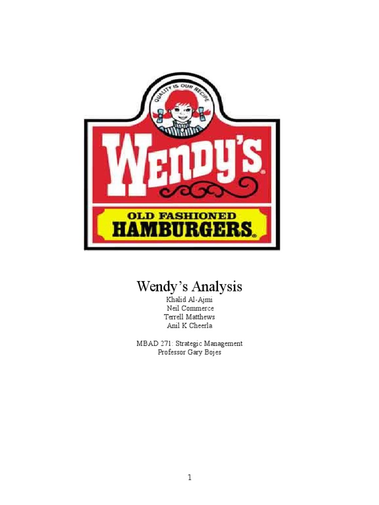 Wendys Analysis | PDF | Strategic Management | Retail