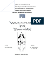 Informe Valvula Tapon Lab. Instrumentacion