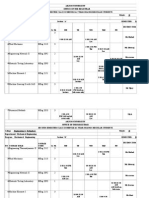 Mechanical Engineering Second Semester Schedule