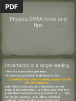 Physics EMPA Hints and Tips (2)