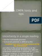 Physics EMPA Hints and Tips
