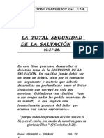 La Total Seguridad de La Salvacion