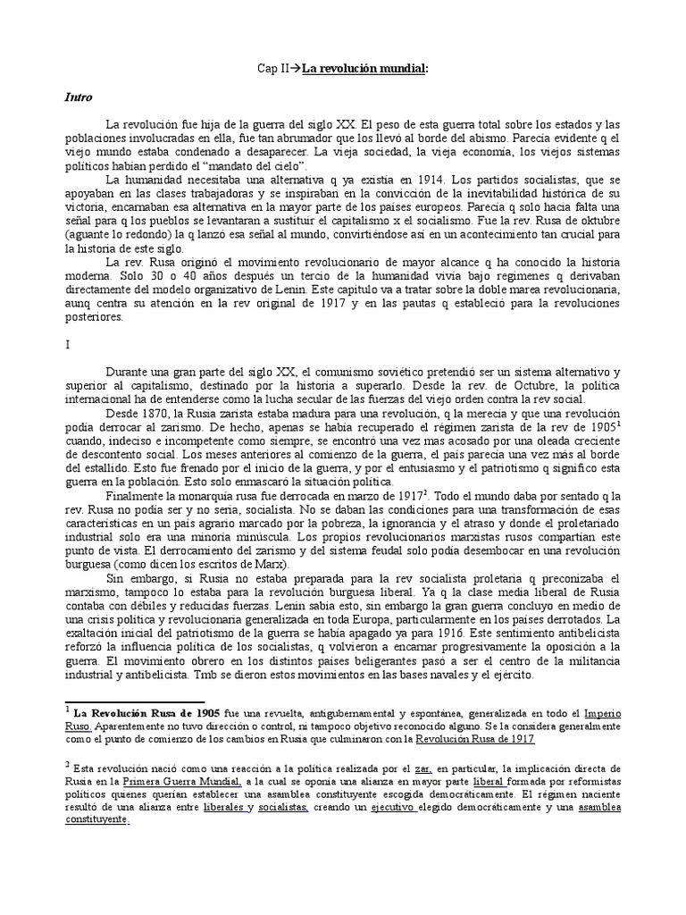HOBSBAWM HISTORIA DEL SIGLO XX Vladimir Lenin Imperio ruso