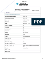 IIT Kanpur fees receipt