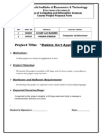 Project Title: "Bubble Sort Application": PAF-Karachi Institute of Economics & Technology