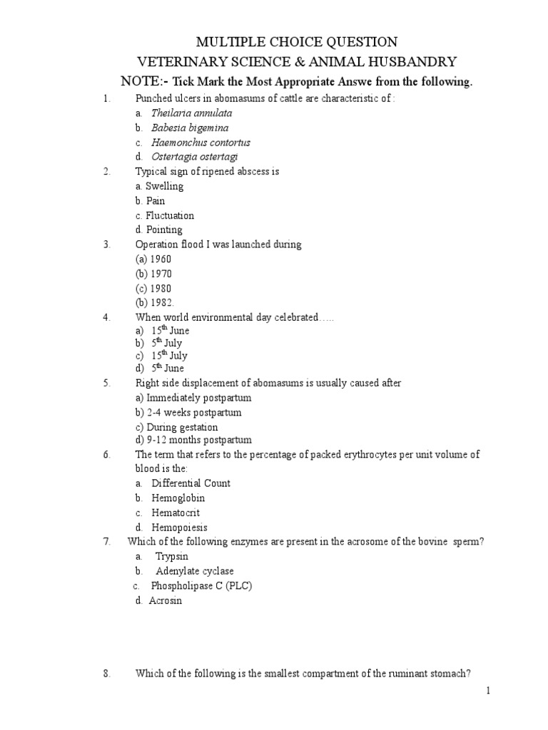 476 Veterinary Science Animal Husbandry Question Bank PDF Gel Electrophoresis Virus