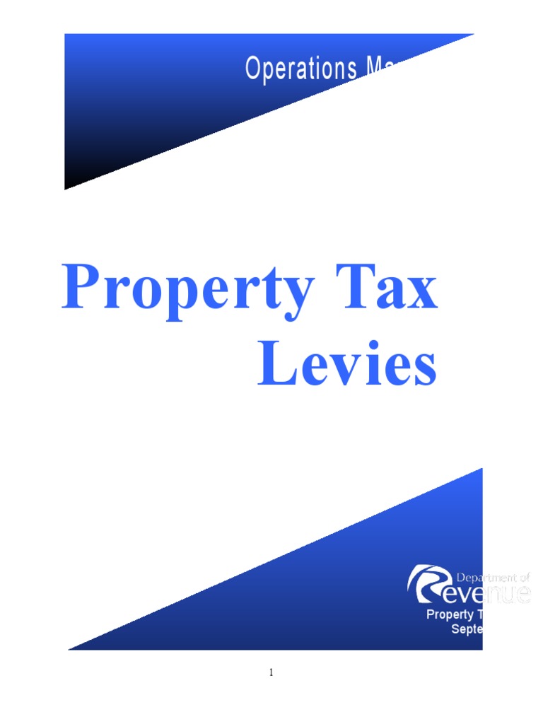 Levy Manual Property Tax Taxes