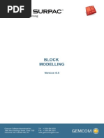 Block Modelling Surpac