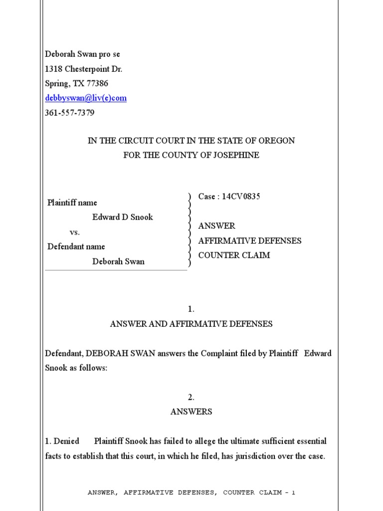 Sent To Oregon 3 PDF PDF Defamation Cause Of Action