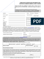 Formulario de Reservación América Latina y Europa 2014-2015