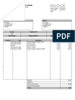 Sea Box Invoice