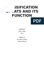 Classification of Fats and Its Functions