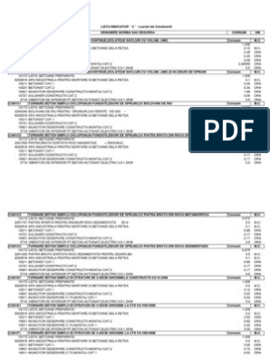Norme Deviz C - Lucrari de Constructii | PDF