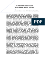 Paul Laurent, Reseña de Jorge Volpi, El insomnio de Bolívar