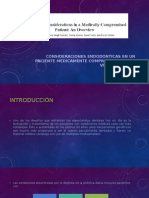 Consideraciones Endodonticas en Pacientes Medicamente Comprometidos