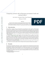 Comparing Systemic Risk in European Government Bonds and National Indices