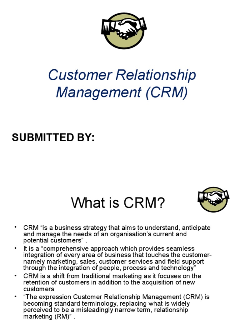 Understanding Customer Relationship Management | PDF | Customer ...