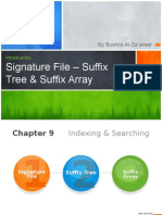 Signature File - Suffix Tree & Suffix Array: by Bushra Al-Za'areer
