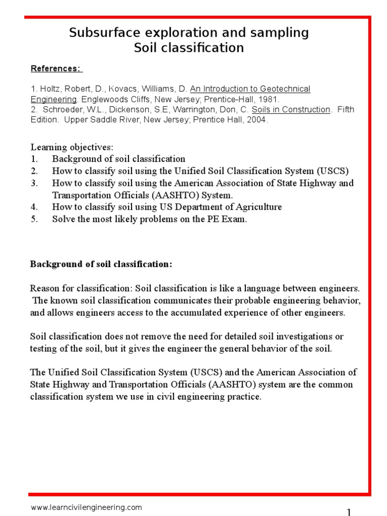 Soil Classification Techniques in Civil Engineering | PDF | Soil ...