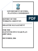 Government of India Report on Disaster Management for 11 Five Year Plan