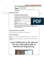 homework learning week 19