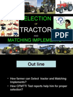 Selection of Tractor