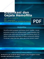 Klasifikasi Dan Gejala Hemofilia