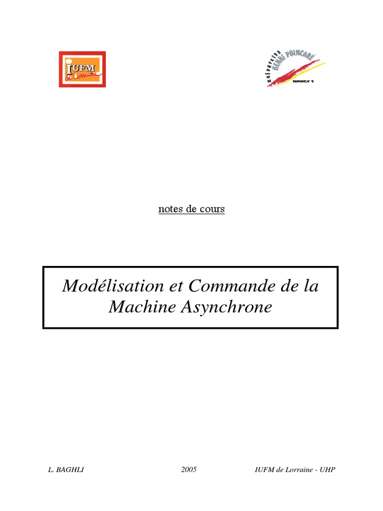 Cours Modele Cmde MAS | PDF | Obliger | Électromagnétisme