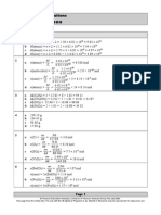 Mole Calculations: Worksheet 4.1: Solutions