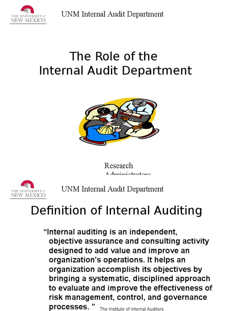 Role of Internal Audit | Download Free PDF | Internal Audit | Audit