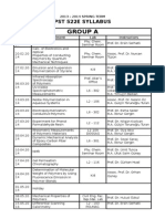 Group A: PST 522E Syllabus