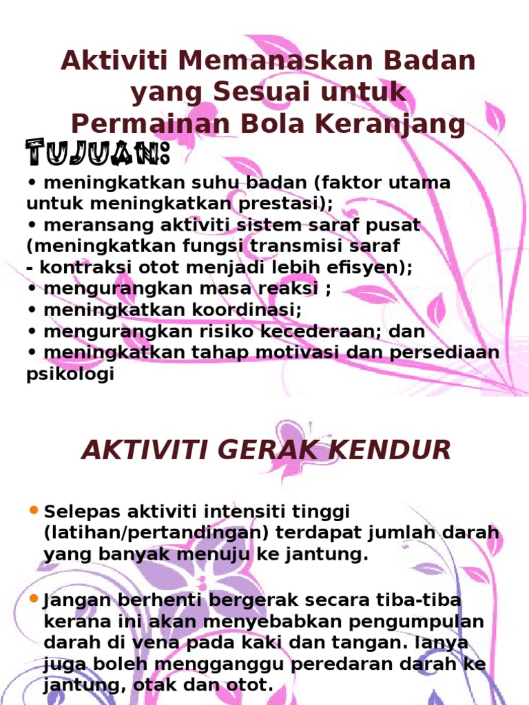Aktiviti Memanaskan Badan Pdf