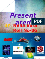 Present Ated: Neha Vora Roll No-86