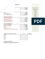 Discounted Cash Flow Valuation Model