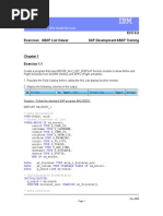 ECC 6.0 Exercises: ABAP List Viewer SAP Development ABAP Training