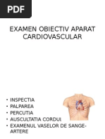 Examen Obiectiv Aparat Cardiovascular