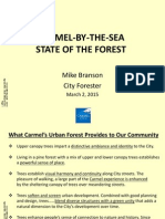 Carmel-By-The-Sea State of The Forest: Mike Branson City Forester