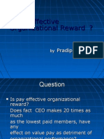 Is Pay Effective Organizational Reward ?