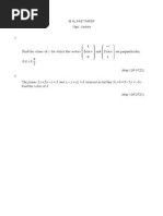 IB Maths Hl Vectors Questions | Plane (Geometry) | Vector ...