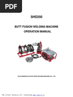 Butt Fusion Welding Machine Operation Manual: Pdf 文件使用 "Pdffactory Pro" 试用版本创建