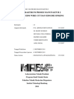 Laporan Praktikum Proses Manufaktur 2 - Modul 4 (EDM) - Teknik Mesin Institut Teknologi Bandung