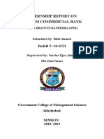 Internship Report on Muslim Commercial Bank