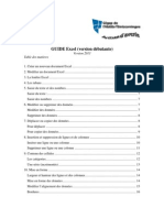 Guide Excel 2013 (Version Débutante)