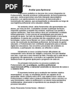 Memorial 4 -Avaliar Para Aprimorar